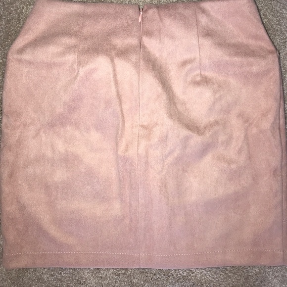 Lace Up Suede Skirt - Picture 3 of 3